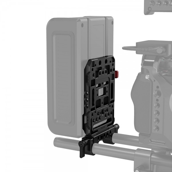 SmallRig V Mount Battery Plate with Dual 15mm Rod Clamp 3016